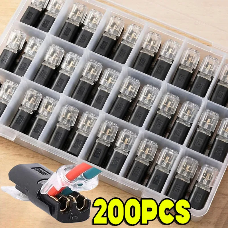 Electric Wire Connector No Strip Quick Dual Line Cable Interconnection Detachable Automotive Terminal Plug Universal Quality