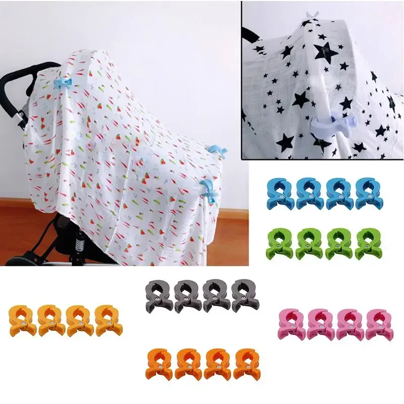 Bebê Stroller Jacaré Clipe, Pram Peg, Gancho Carrinho Portátil, Clipes Do Assento De Carro, Acessórios Da Criança, 2Pcs