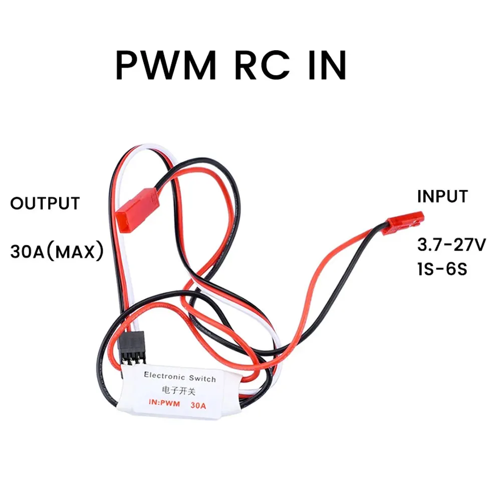 30A Electronic Switch Power 3.7V-27V Remote Control Aviation Model Pump Switch Receiver