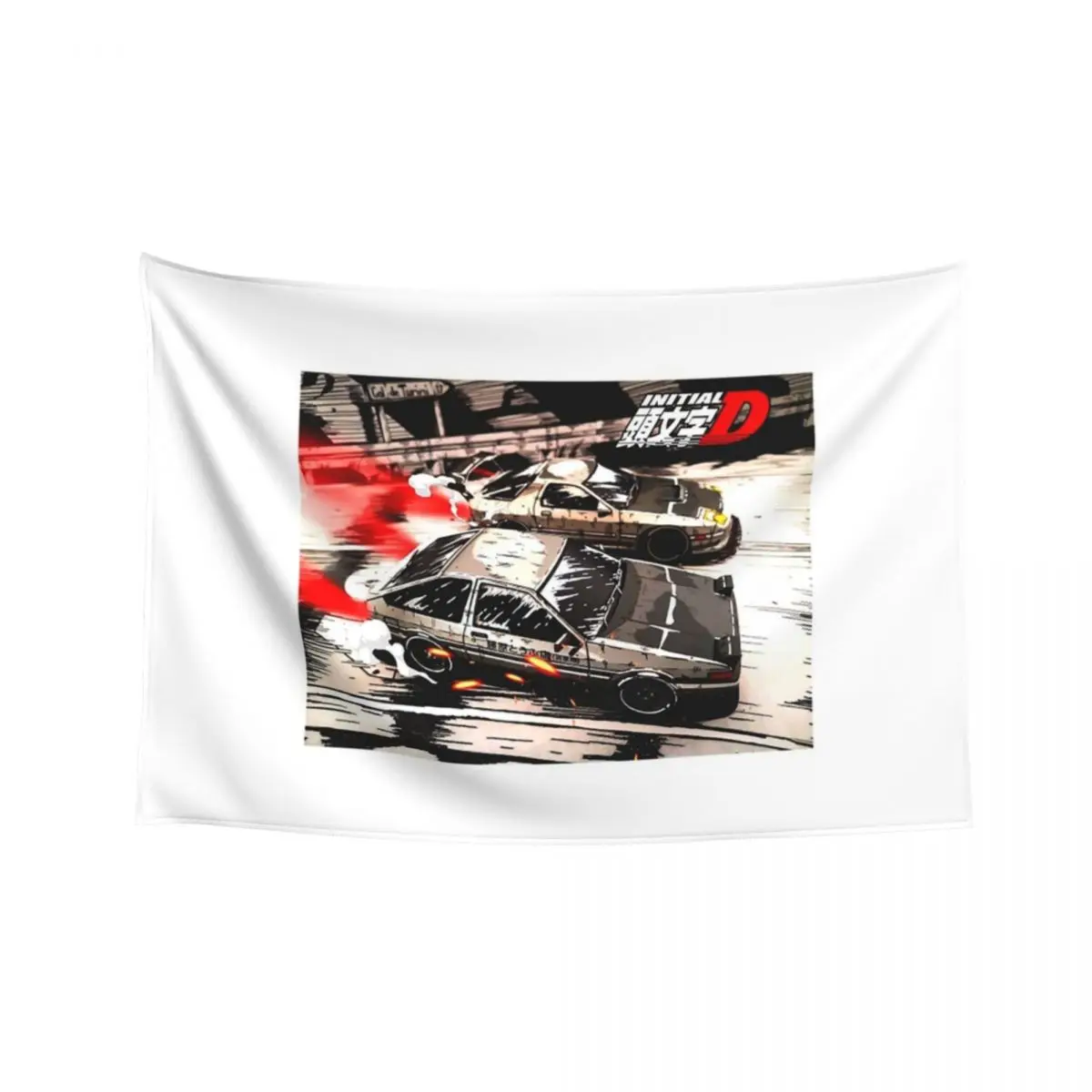 

Initial D T-ShirtAnimauto - Takumi vs Ryosuke - Initial D Tapestry Tapete For The Wall Tapestry