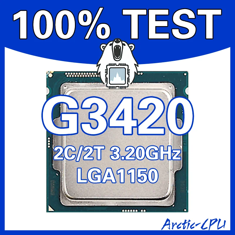 

G3420 Arctic-CPU 100% ТЕСТ 2C/2T・3.20 ГГц LGA1150