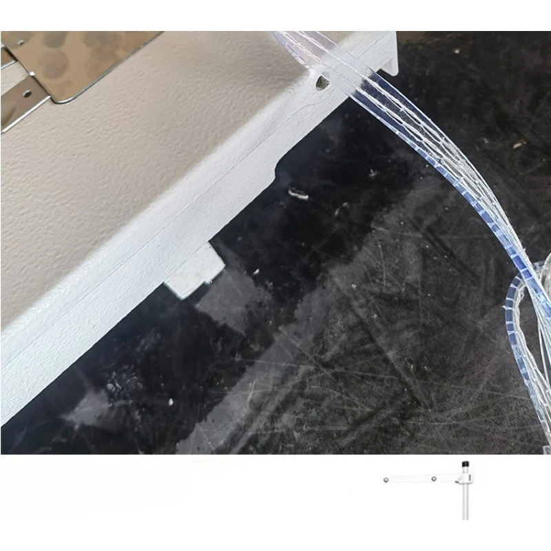Light box synchronous chain double needle machine high speed bottomless double needle lockstitch machine