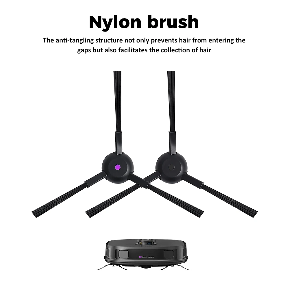 Substituição de escova lateral para midea v12 pro, acessórios de vácuo, peças de reposição para limpeza doméstica