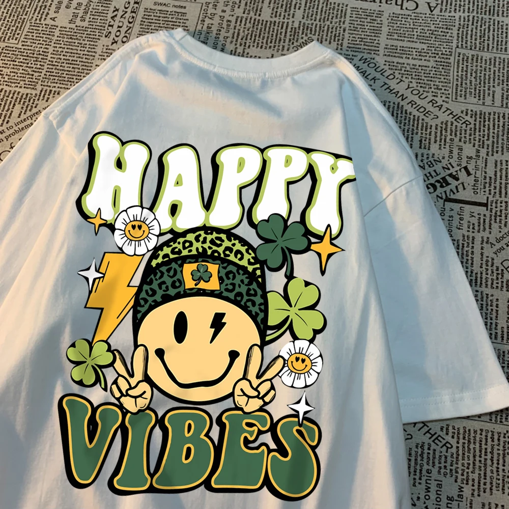 Happy Vibes Need To Maintain Daily Men T-Shirt Summer Crewneck Tee Clothes Summer Cotton Breathable T Shirt Crewneck Loose Tops