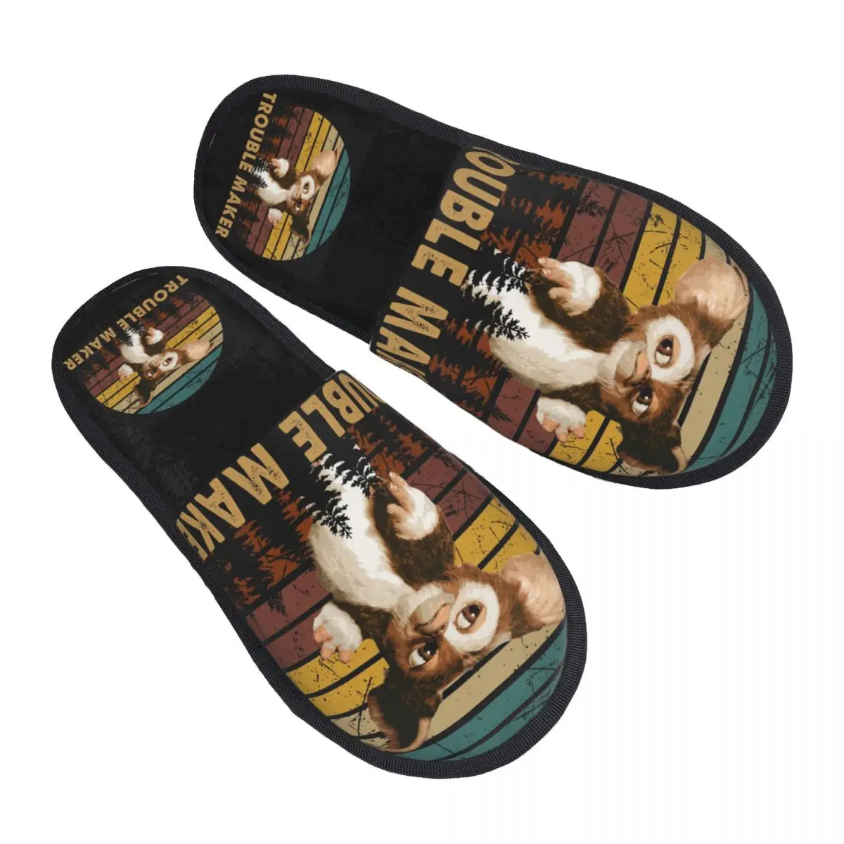 

Gremlins Gizmo Mogwai Men Women Furry slippers fashion special Home slippers pantoufle homme