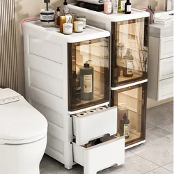 Gabinete de almacenamiento de costura para inodoro, estante de baño multifuncional con espacio, estante de cocina de tipo estrecho, 20 cm, 25cm