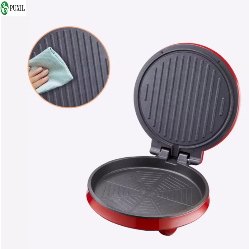 New Double-Sided Heated Deepened and Enlarged Pancake Pan for Home Use, Small Thin Pancake Maker with Auto Power Off and Heat Co