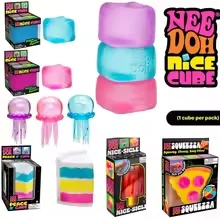 

Pop Soft Schylling NeeDoh Nice Cube Squeezable Stress Block Delicate Souvenir Gifts for Kids’ Holidays & Leisure Entertainment