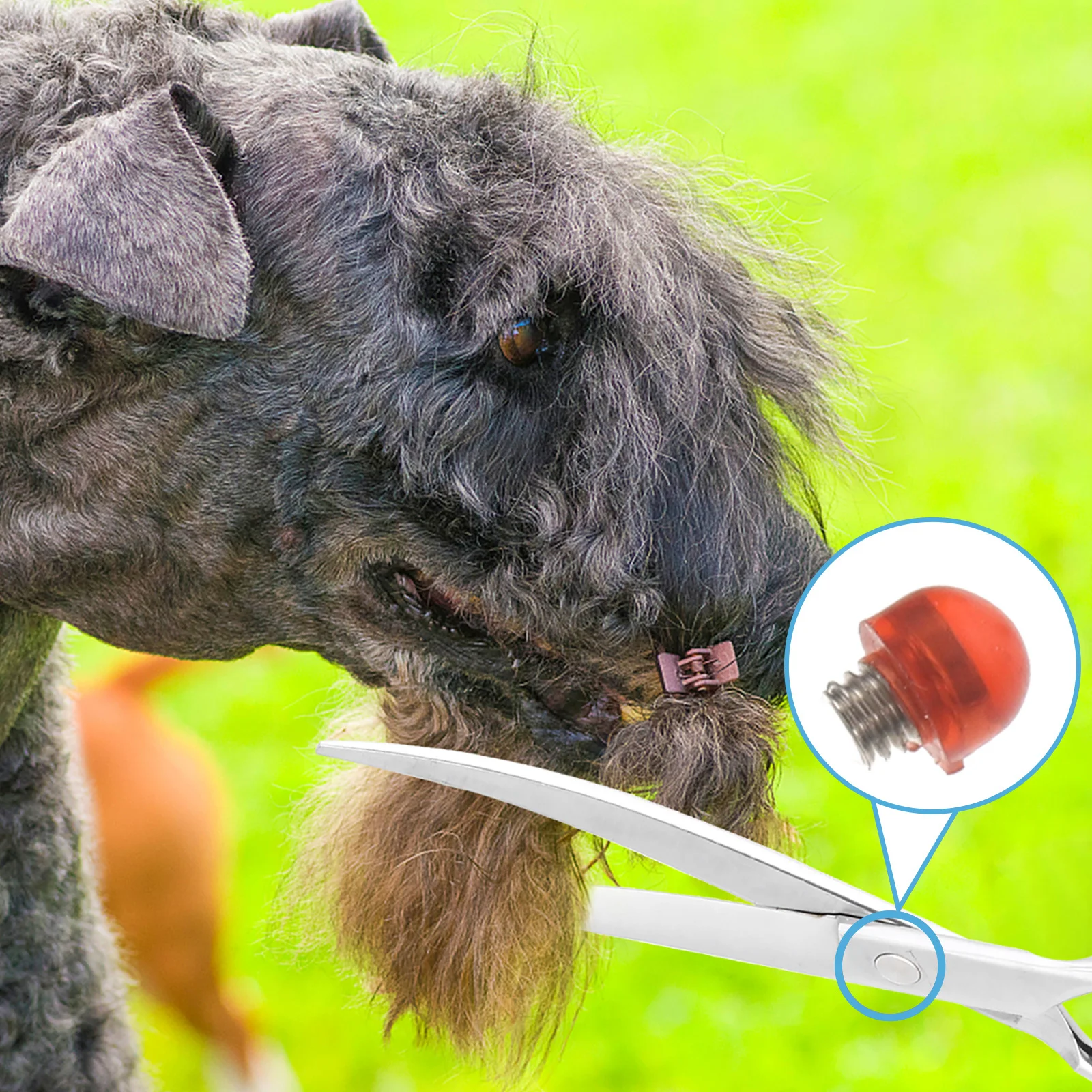 

10Pcs Premium Scissors Mute Silencers Easy Install Wear Resistant Pet Grooming Haircutting Tools Scissors Silencers