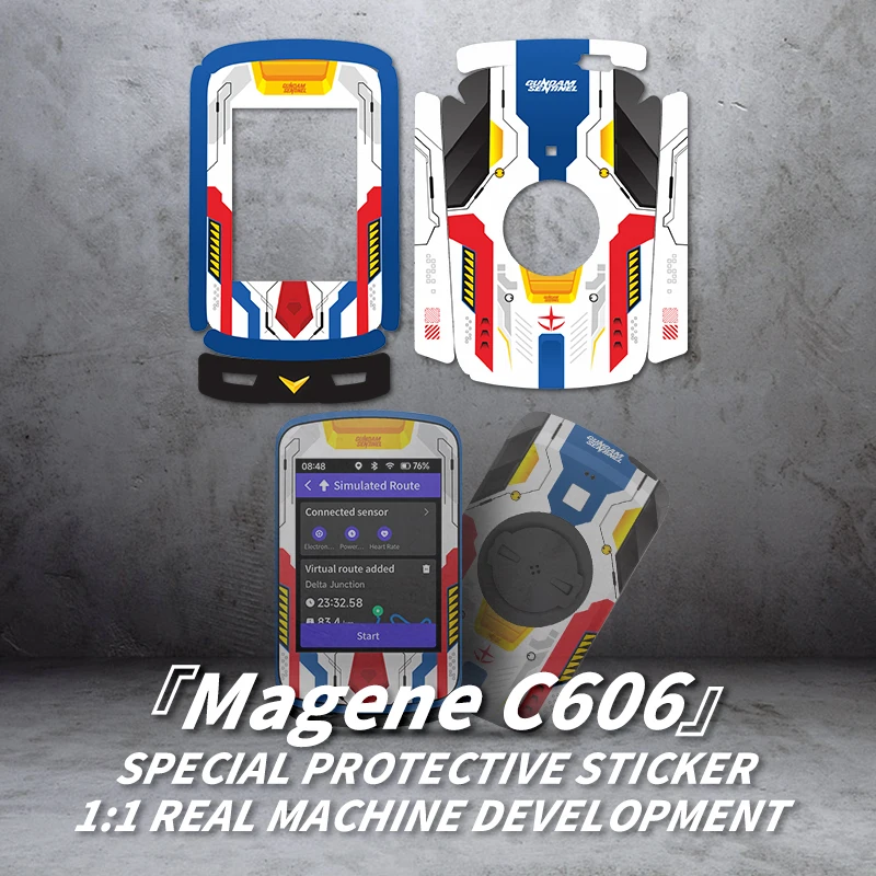 For Magene C606 Bike GPS Touch Screen Accessories Waterproof color-changing coating decorative protection sticker