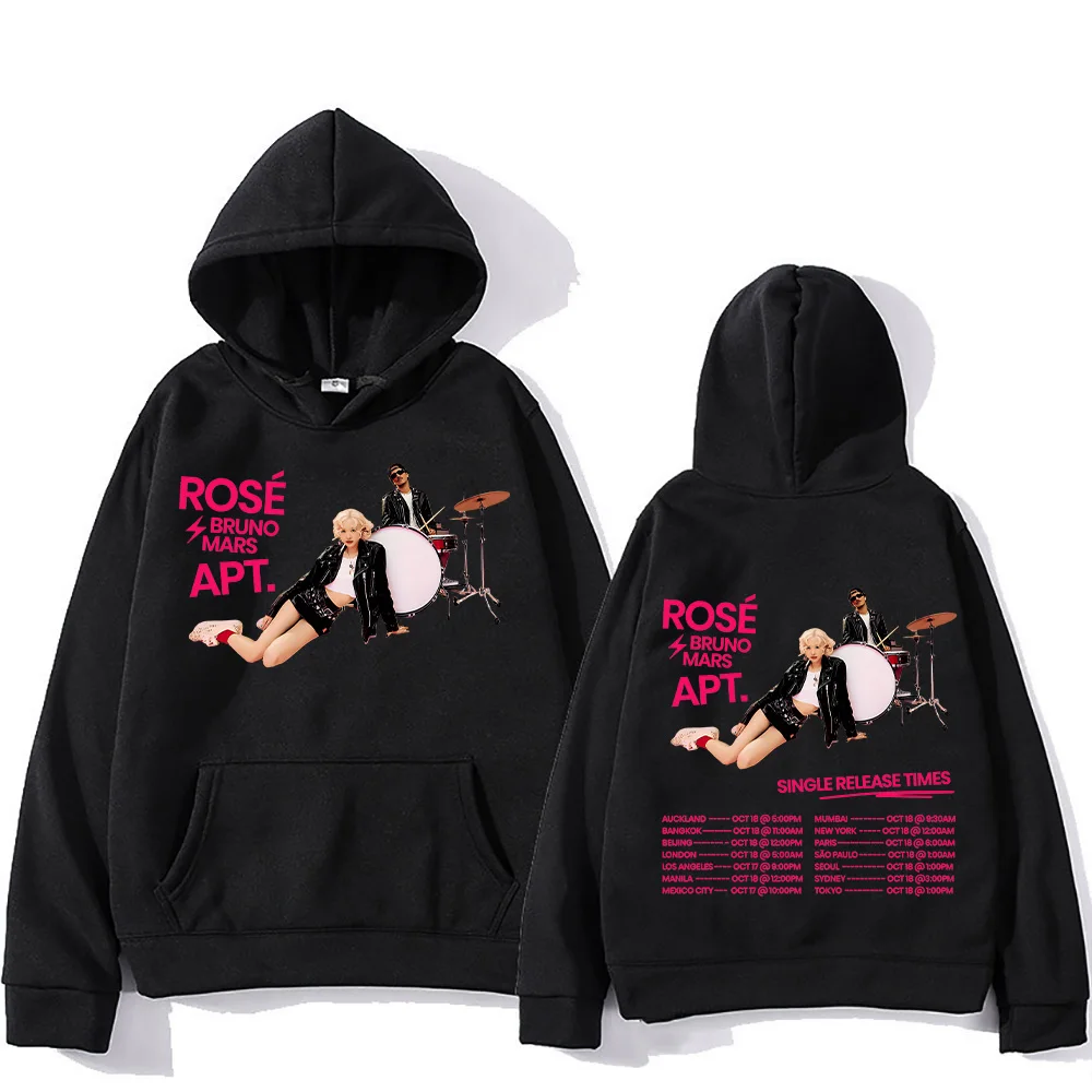 APT ROSE & Bruno Mars هوديس الألعاب الشعبية أنماط الأغاني 2025 تأكيد الهيب هوب موضة الرجال النساء هوديس البلوز