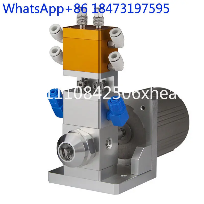 QLH-115 motor stirring dispensing valve dynamic with motor ab double liquid dispensing valve ratio adjustable glue filling