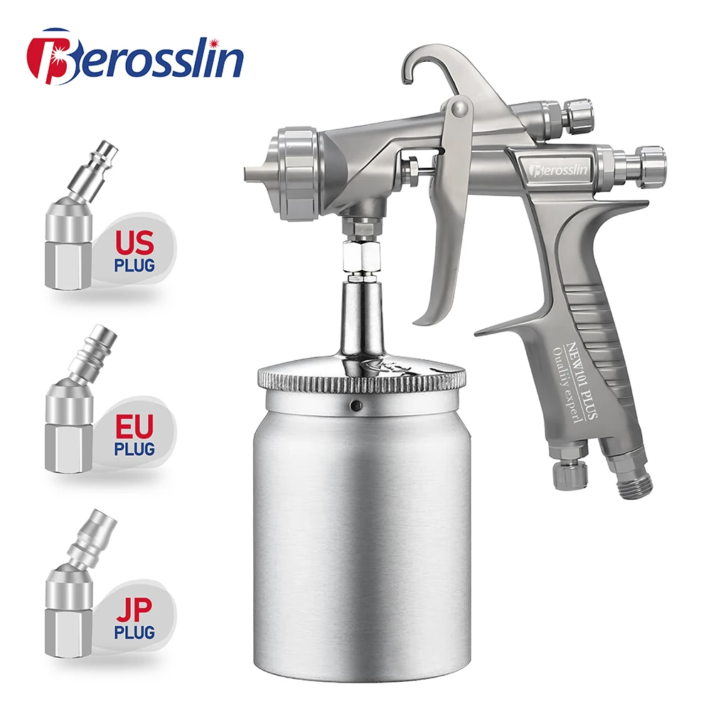 

1.4mm 1.8mm High Atomization Automotive Furniture Topcoat UV Varnish Special Industrial High Pressure Spray Gun W-101 Forging