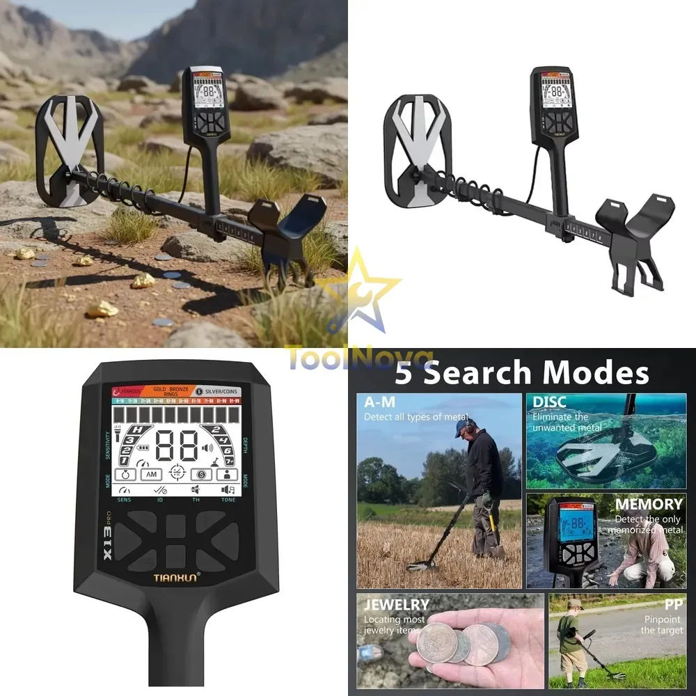 X13 Professional Long Range Deep Metal Detector De Metales High Accuracy Gold Detection Equipment for Treasure Hunting