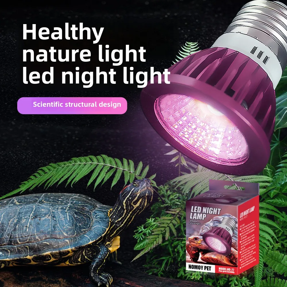 

NOMOY Reptile Moonlight LED Lamp - Jungle Terrarium Night Light for Bearded Dragon, Leopard Gecko & Chameleon