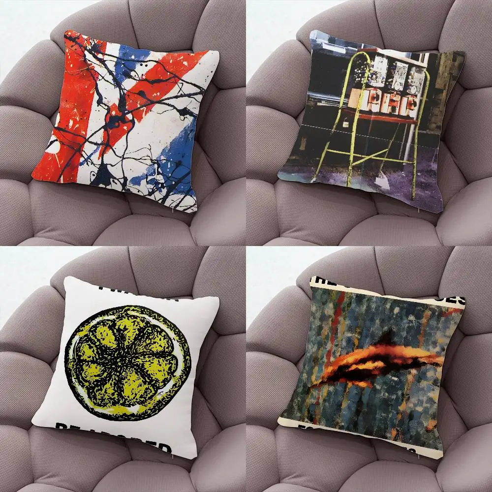 

The S-Stone Roses Band Pillow Case Silky Short Plush With Invisible Zipper Dustproof Sofa Cushion Cover For Home Decor