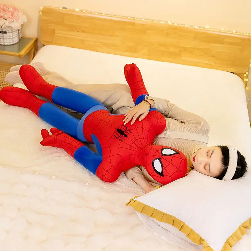 40-120Cm Spiderman New Cute Plush Doll Toys Kawaii Huge Sleep Pillow Cushion Soft Stuffed Animal Doll Birthday Gift for Kids