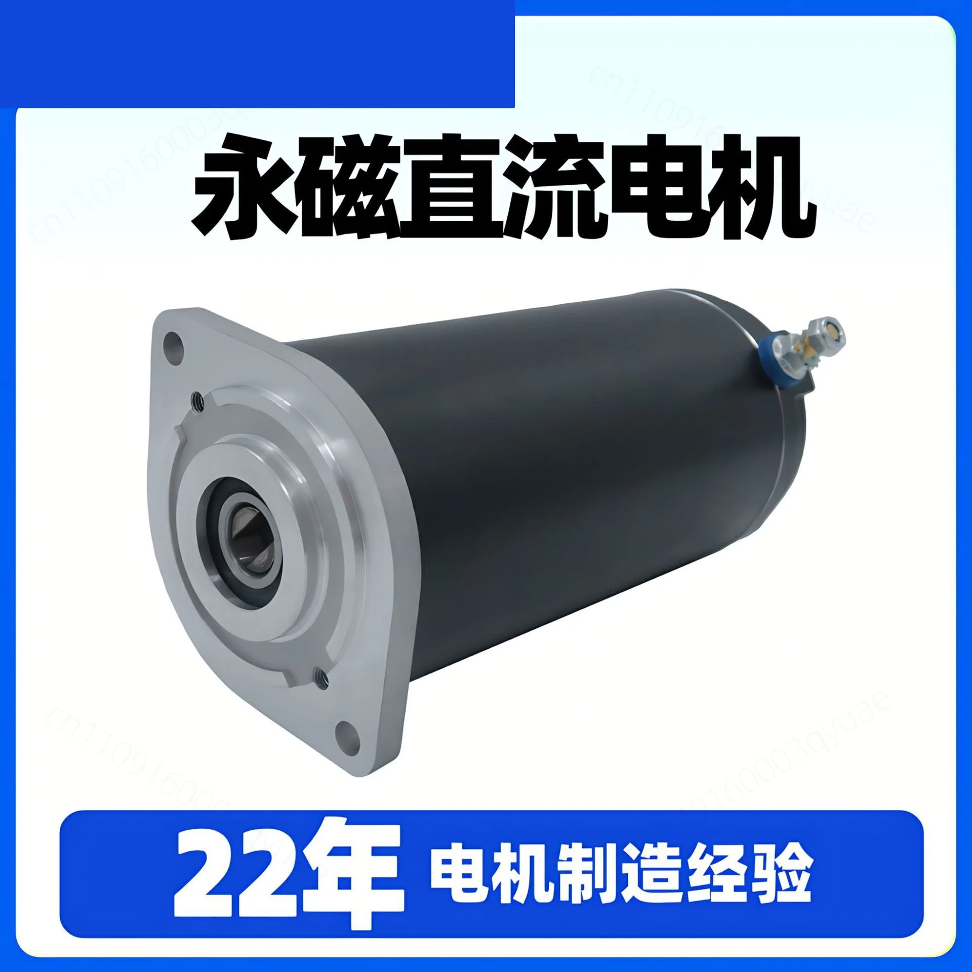 ZDY112MG 12V Permanent Magnet Brushed DC Motor 1.2KW 3000rpm Double Terminal Posts High Torque Motor