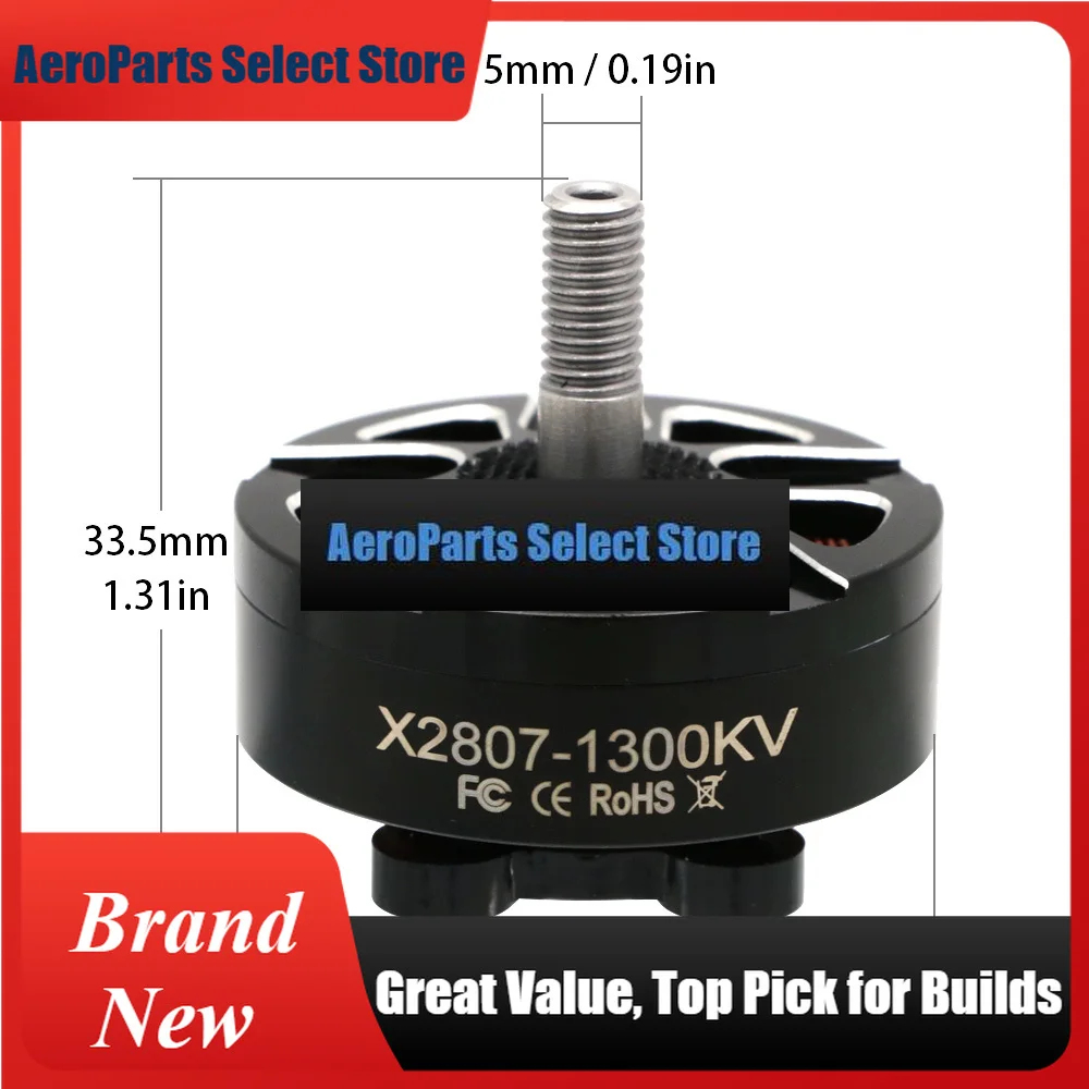 AeroParts4pcs RC DIY Parts X2807 2807 Motor 1300KV 4S 1500KV 1700KV 6S Brushless Motor For FPV 7inch Long Range Mark4 LR7 Drones