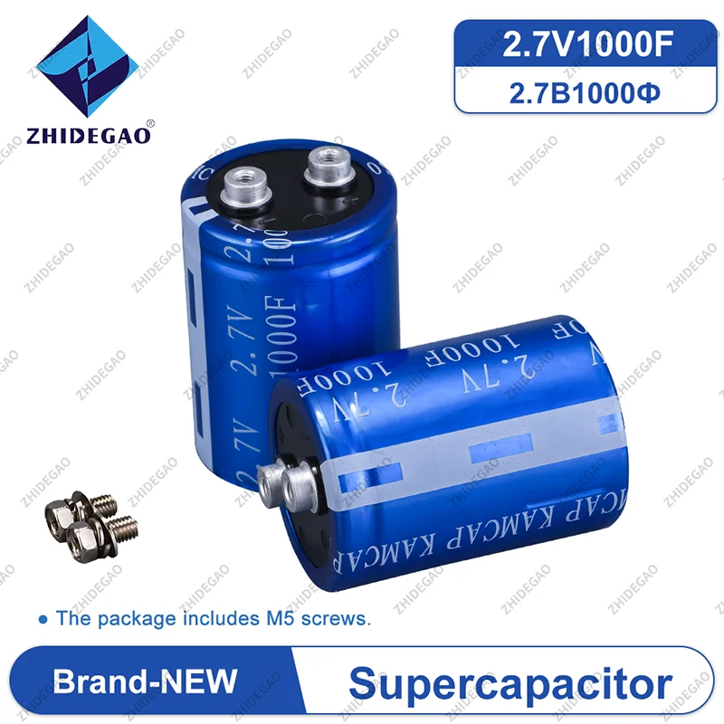 

Car Supercapacitor 2.7V1000F Screw Hole Available for Car Capacitor Module Farad Capacitor