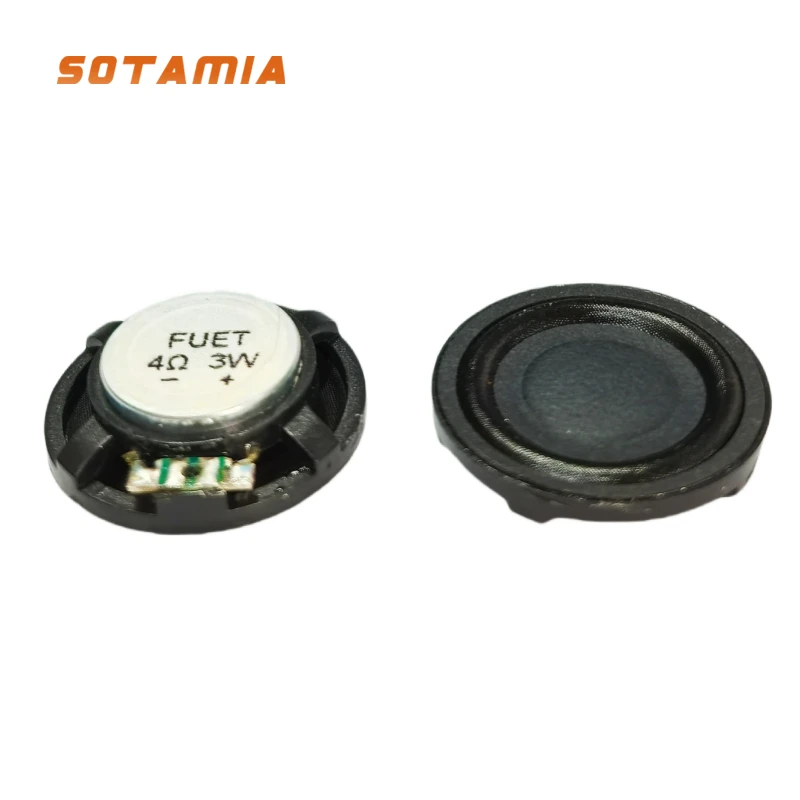 

SOTAMIA 2 шт. 28 мм полнодиапазонный динамик 4 Ом 3 Вт композитная пленка динамик бытовая техника динамик специально для инструментов