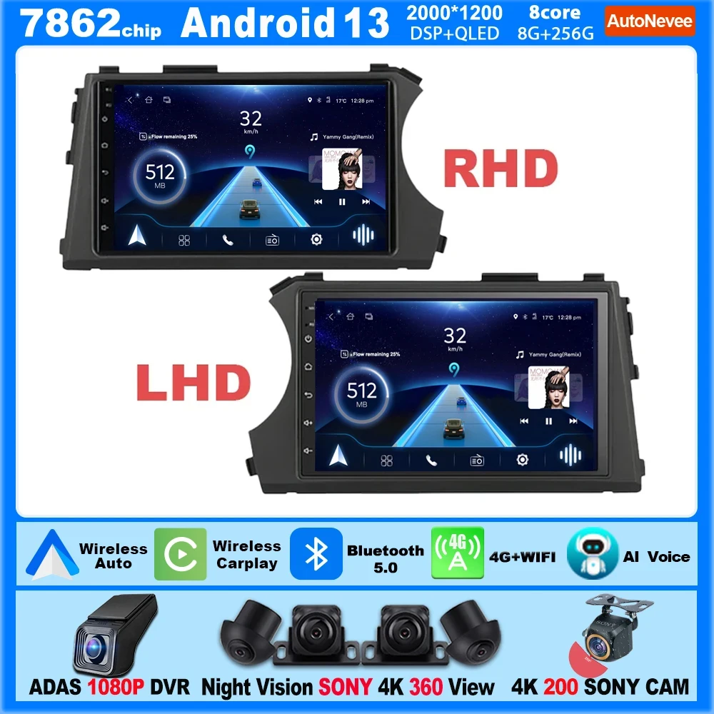 

Carplay Android For SSANGYONG KYRON ACTYON 2005 - 2013 Auto Radio Stereo Head Unit Multimedia Player GPS Navigation No 2din DVD