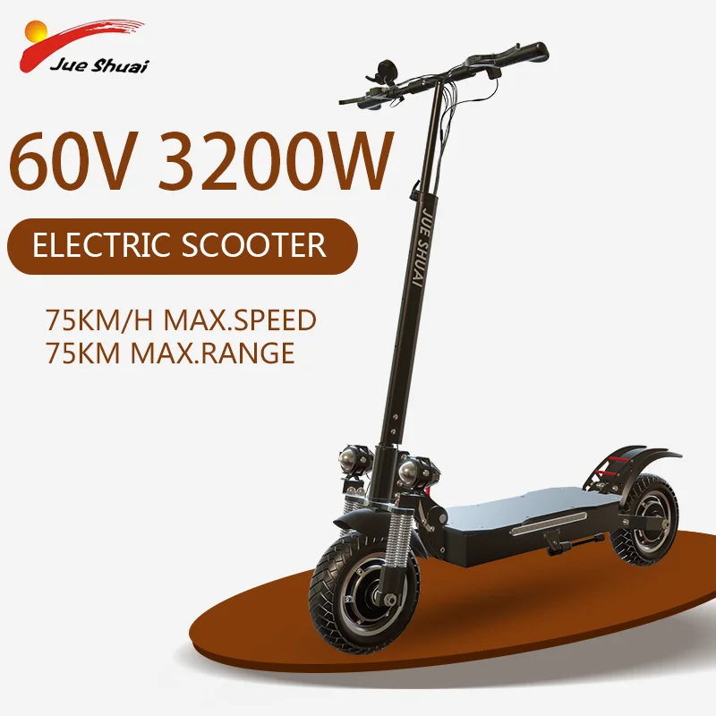 

40° Climbing Angle Foldable Electric Scooter 48V-60V 1200W-3200W Dual Motor Scooter Electric 75KM/H Maximum Distance EU US STOCK