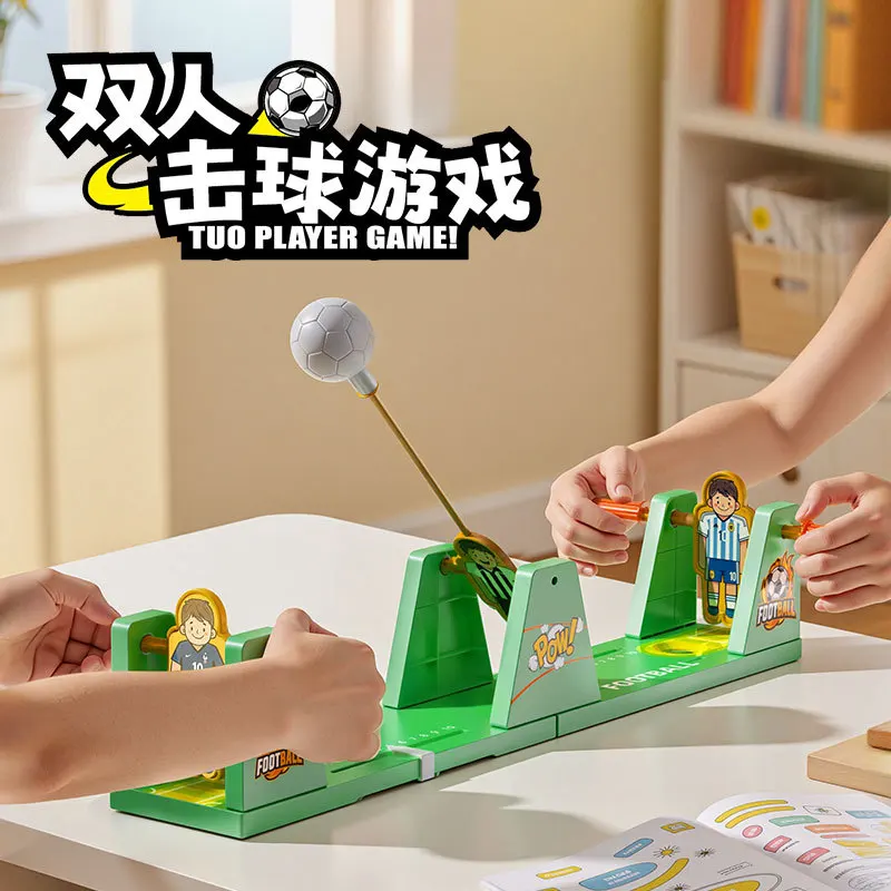 Two Player Tabletop Football Shooting Battle Game, Desktop Competitive Soccer Toy, Holiday Gift