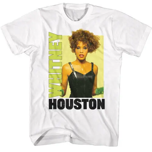 Whitney Houston With Gloves Box White T-Shirt Y2K tops Unisex Summer Short Sve