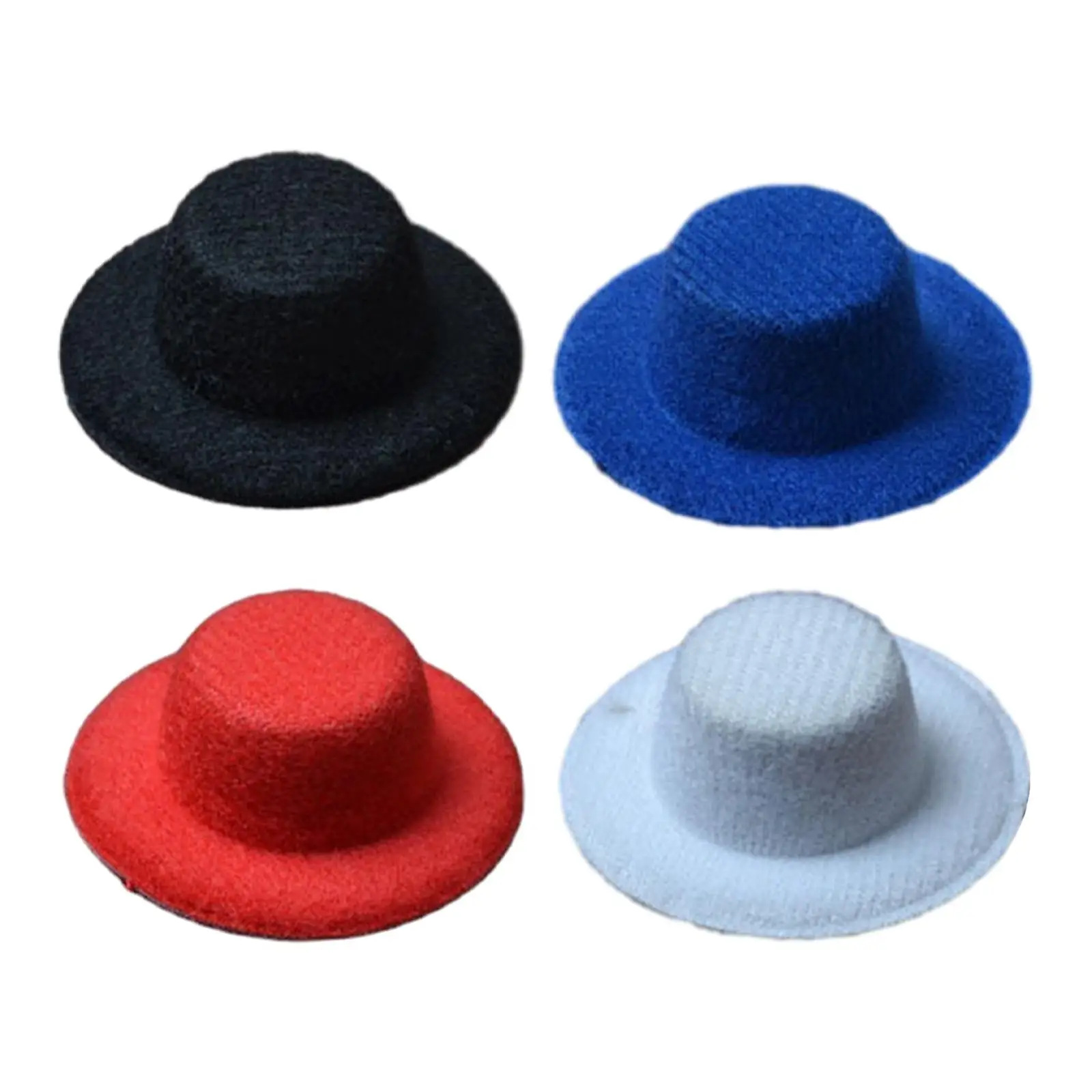 1/12 Scale Miniature Hat Scenery Supplies Prop Hat Hair Clip Accessories for Headwear for Lady Shop Living Room Bedroom Decor