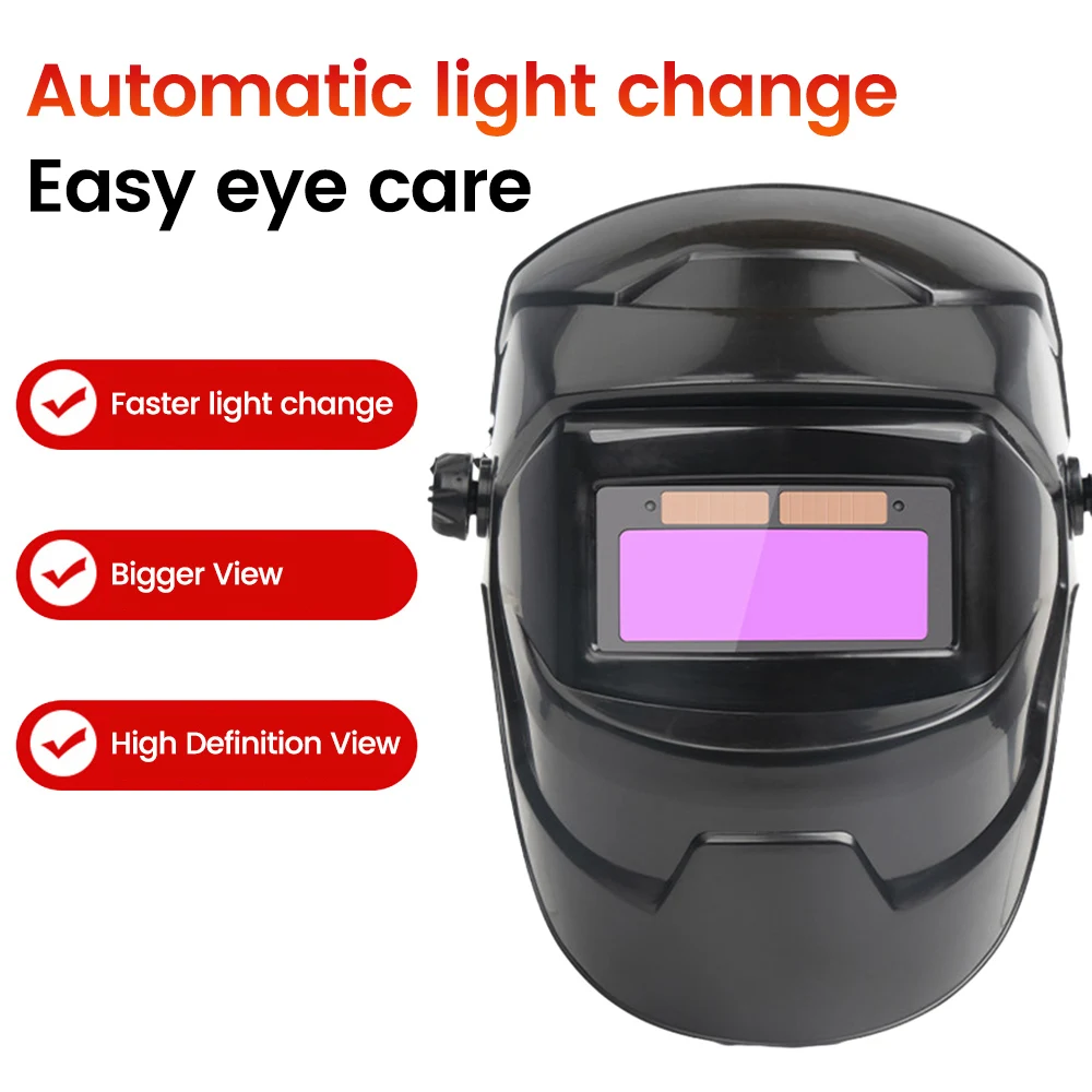 Welding Welder Mask Chameleon Automatic Dimming Helmet Solar Panels Facemask Welding Equipment Anti Arc Infrared Ultraviolet