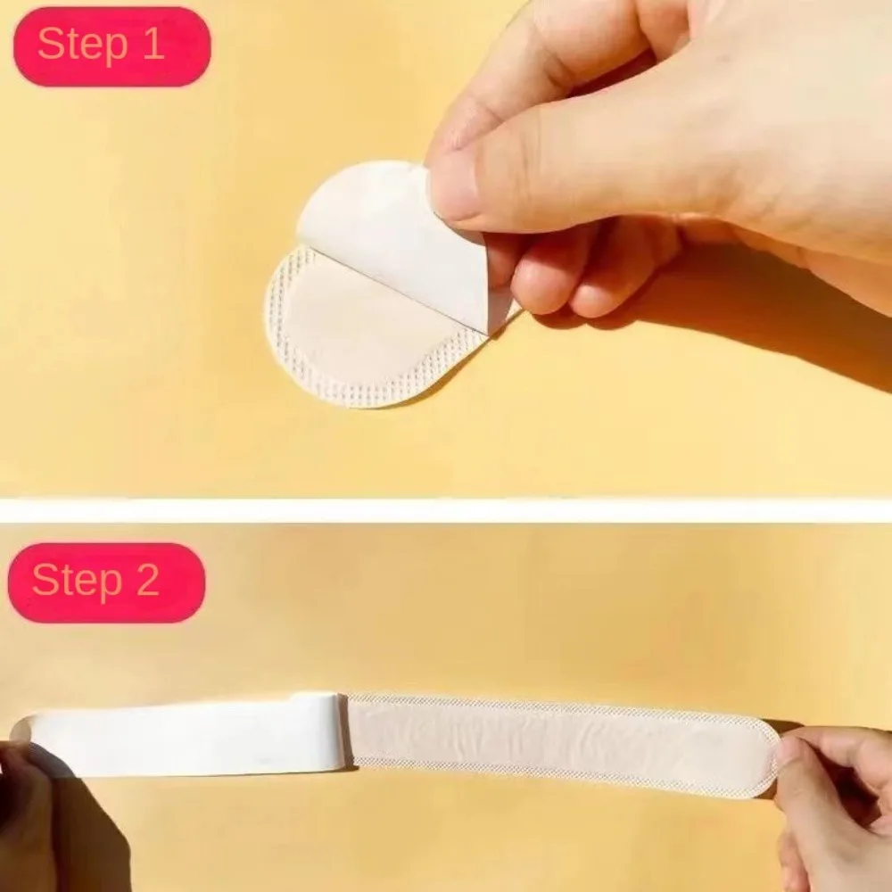 20 piezas nuevo paño absorbente de sudor forro almohadillas tira larga banda blanca para el sudor sombrero Invisible desechable tira reductora de tamaño mujeres