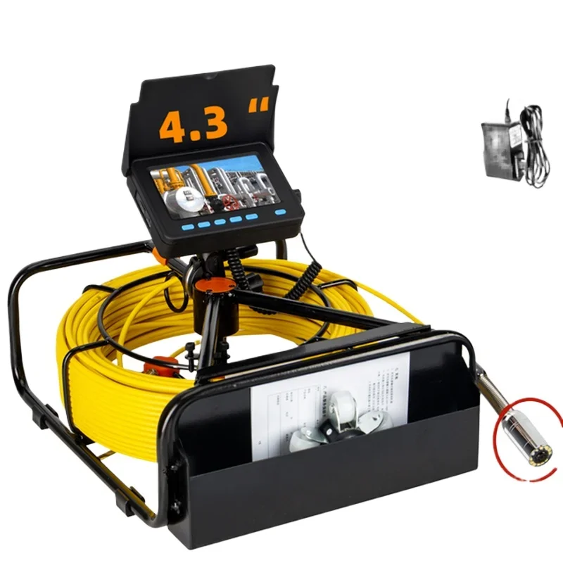 Камера для осмотра канализационных труб, видеорегистратор, 16 ГБ, видеозапись, дренажный промышленный эндоскоп, водонепроницаемая батарея 8500MHA, 20/30/50 м