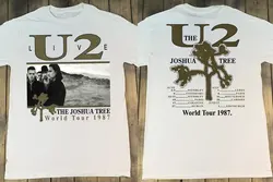 U2 Live The Joshua Tree World Tour 1987 T-Shirt, U2 The Joshua Tree Tour Shirt, U2 Band Tour 1987 Shirt, U2 Rock Band