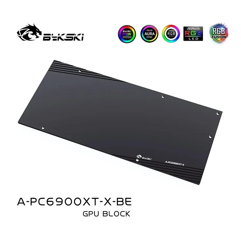 Imagem -04 - Bykski rx 6900xt Gpu Bloco de Água para Powercolor rx 6900xt 6800xt Diabo Vermelho Dragão Vermelho Refrigerador Líquido Vga A-pc6900xt-x