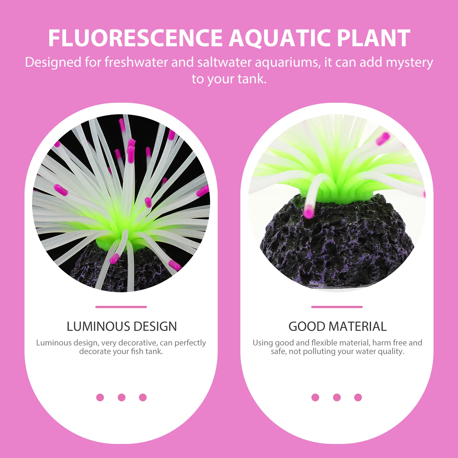 

Silica Gel Aquarium Decor Fake Plant nament Vivid Fluorescent Water Grass Craft Safe Non Polluting Pet Supplies