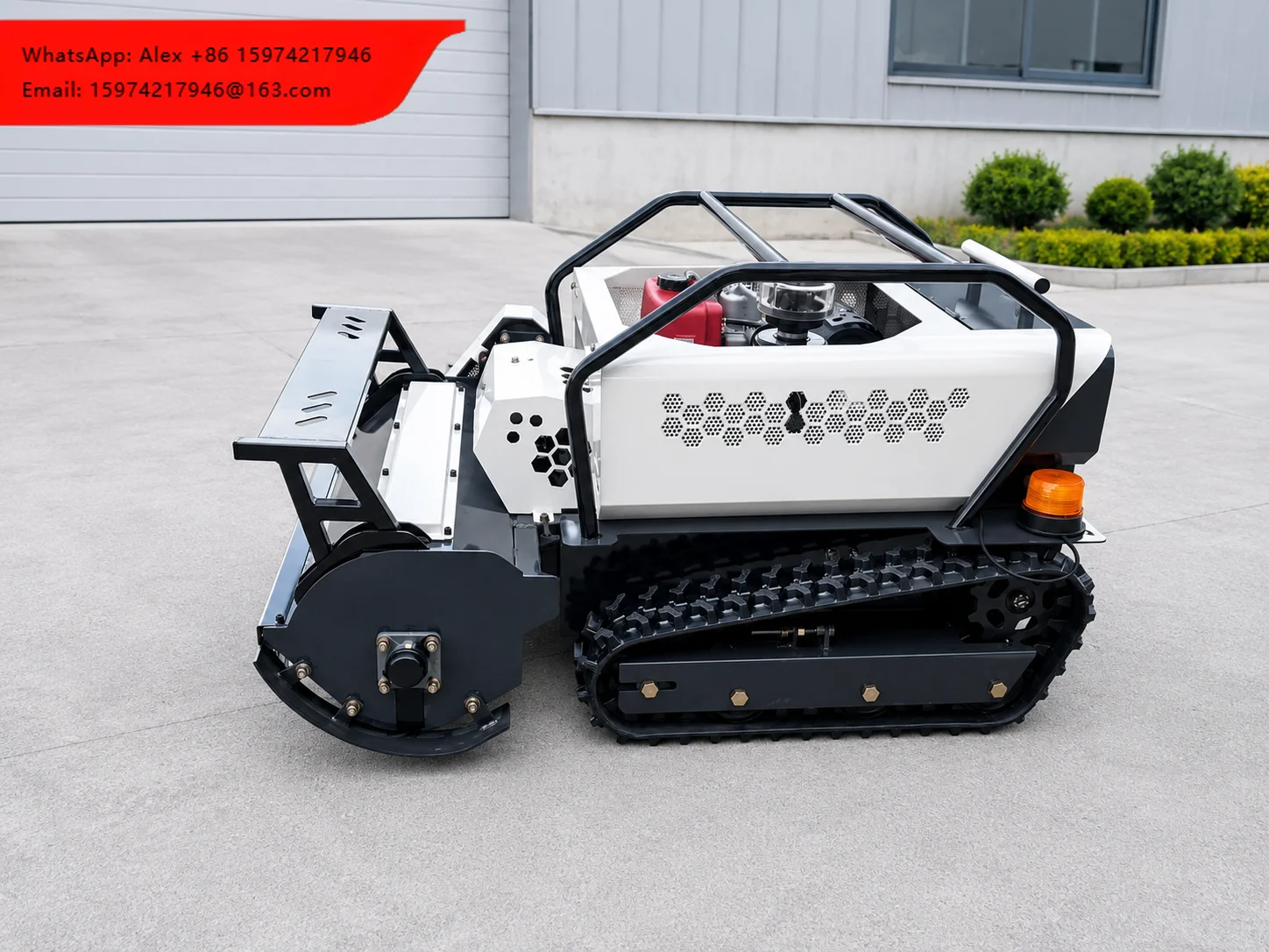 China Factory Remote Control Lawn Mower For Hillside Grass Cutting And Orchard Maintenance