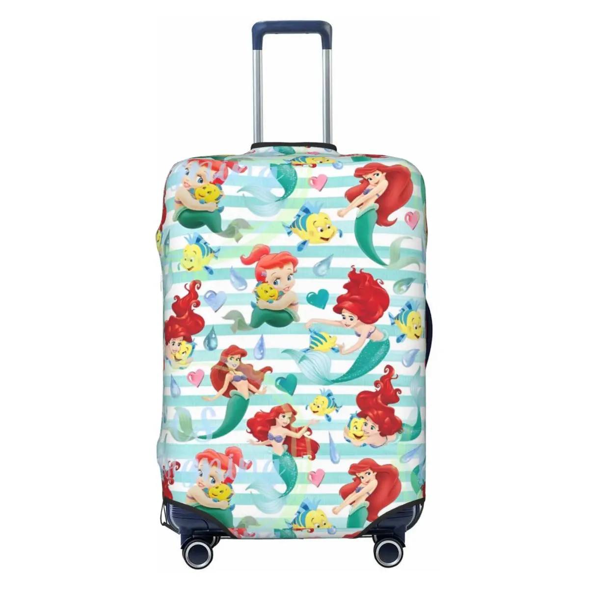 

Little Mermaid Ariel Cartoon Suitcase Cover Useful Business Protector Luggage Case Vacation