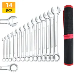 Multifunctional Key Wrench Set 72 Teeth Ring Gear Torque Socket Wrench Set Metric Combination Wrench Set Automotive Repair Tools