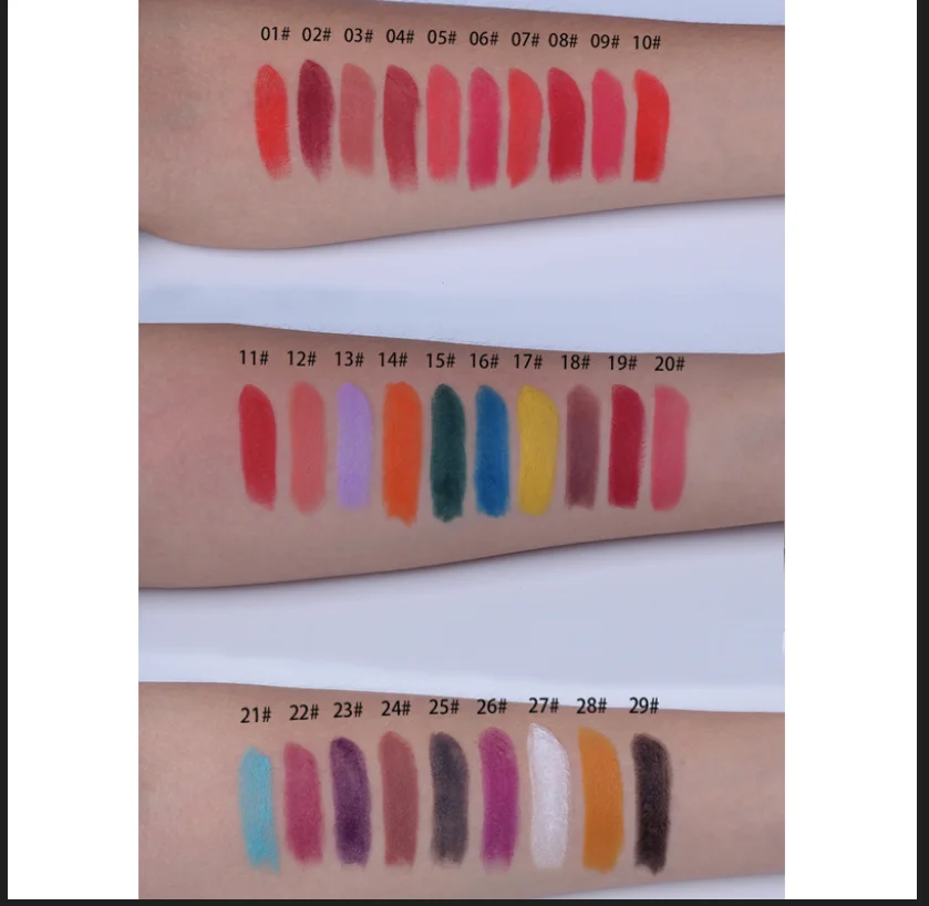 VIBELY-pintalabios mate de larga duración, bálsamo labial hidratante, resistente al agua, maquillaje Sexy, belleza, cosméticos chinos, 29 colores