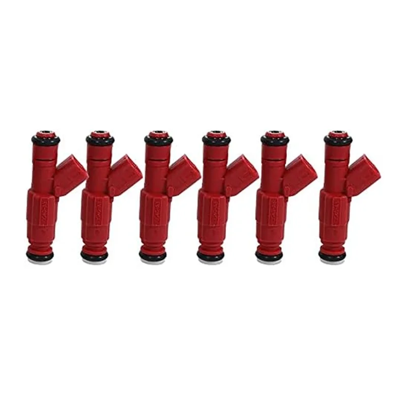 

6 NEW FUEL INJECTORS 0280156161 For Jeep Wrangler 4.0L I6 1999 2000-2004