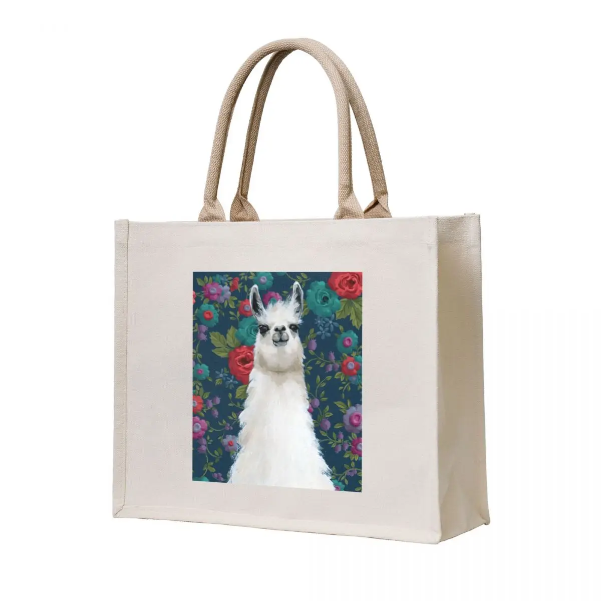 

Garden Llama Tote Bag supermarket folding bag shopper bags for women Canvas bag