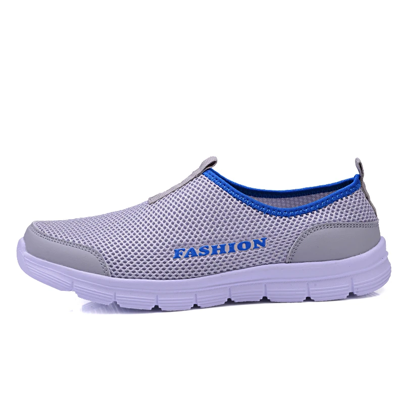 2023 New Summer Mesh Shoes Men Slip-on Casual Beach Shoes Sandals Fashion Breathable Lightweight Couple Lazy Shoes Men Sneakers