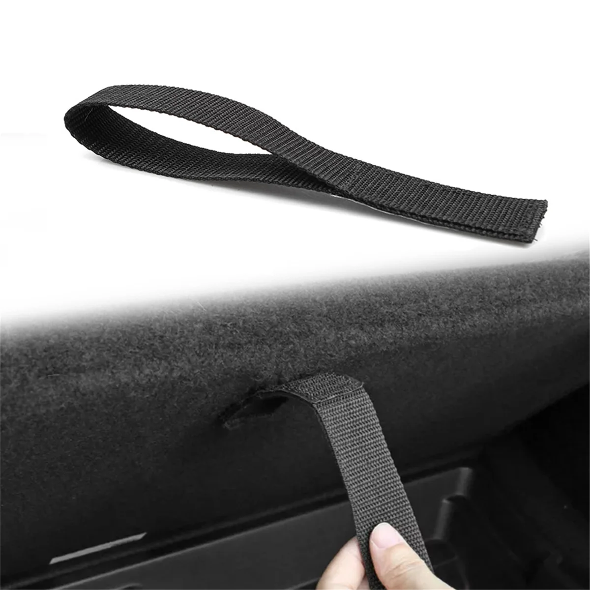 Car Trunk Cover Pull Rope Tailgate Cover Storage Traction Rope for Tesla Model Y Car Interior AccessoriesJAS