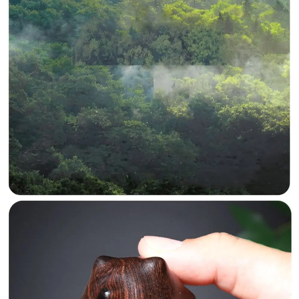 Natural Sandalwood Caltrop Massage Ball Wooden Hand Sculpture Stress Reliever Fidget Sphere Traditional Chinese Decor Art