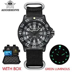 Addies The New Mens Quartz Watch Leisure Outdoor Sports Luminous Watch Multi-functional NATO nylon Waterproof Men Military Watch