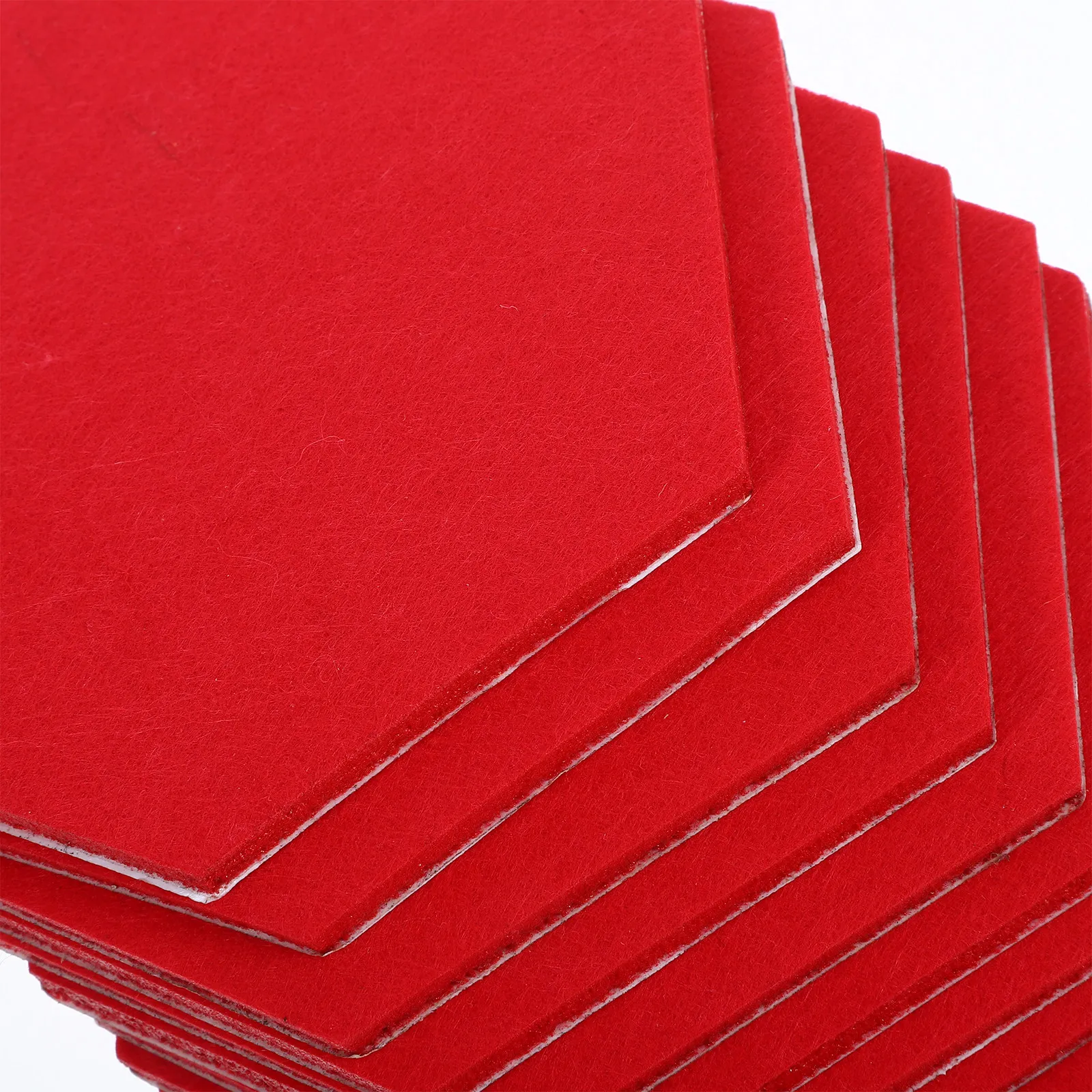 12Pcs Felt Wall Pin Boards Hexagon Acoustic Panels Self Adhesive Decorative Tiles for Home Office Interior Sound Absorbing Wall - view 4
