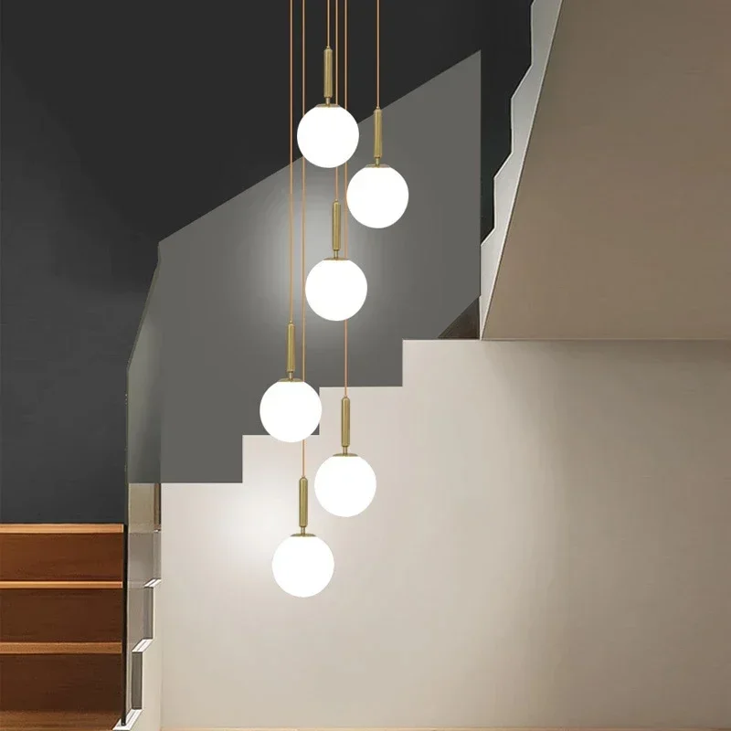 Imagem -02 - Moderno Led Bola de Vidro Abajur Luz Pingente Luxuoso Ouro Pendurado Lâmpadas Luminárias para Sala Jantar Quarto Decoração Lâmpada