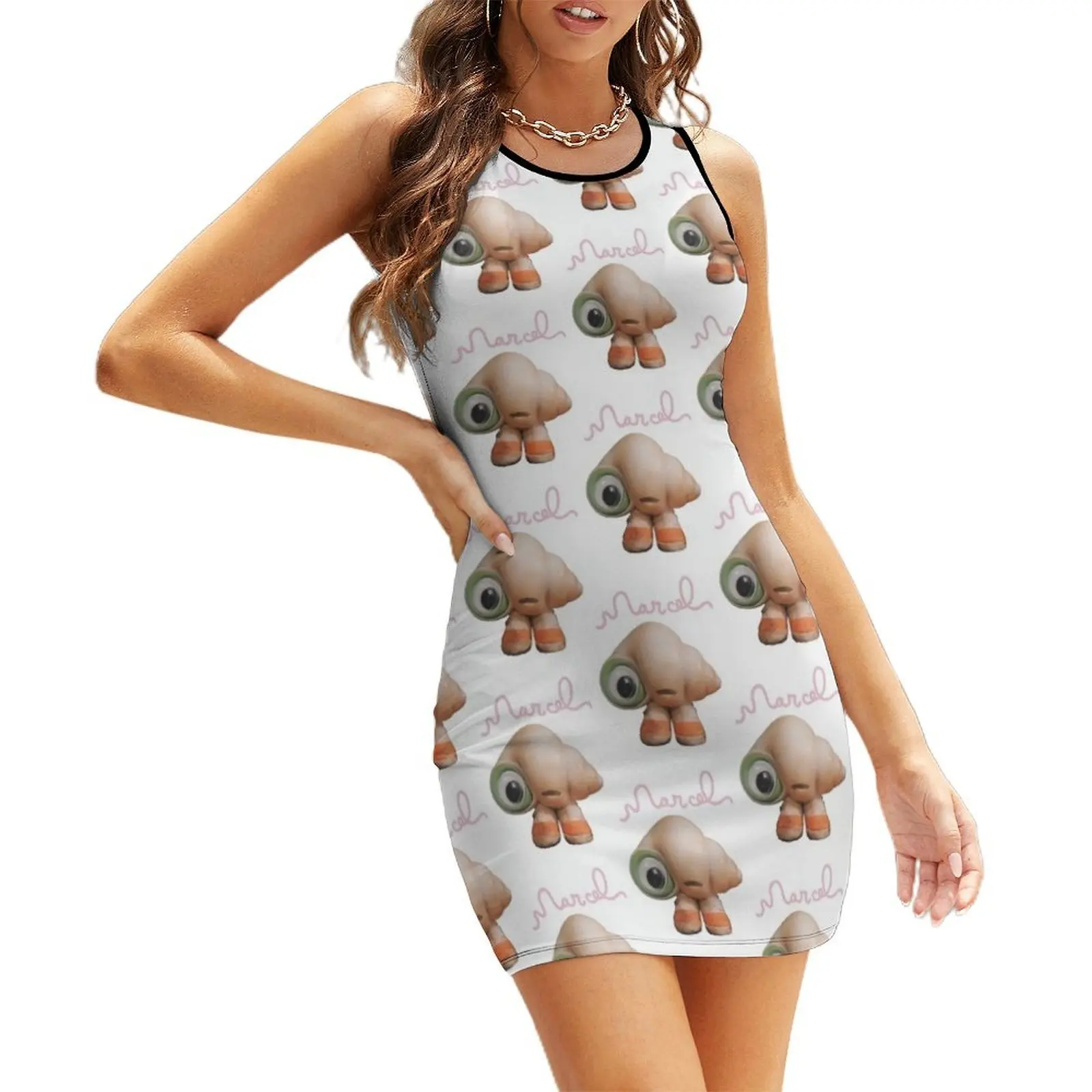 

Marcel the Shell with Shoes On Live Action Sleeveless Sundress party dresses woman dress women summer 2025 evening dress ladies