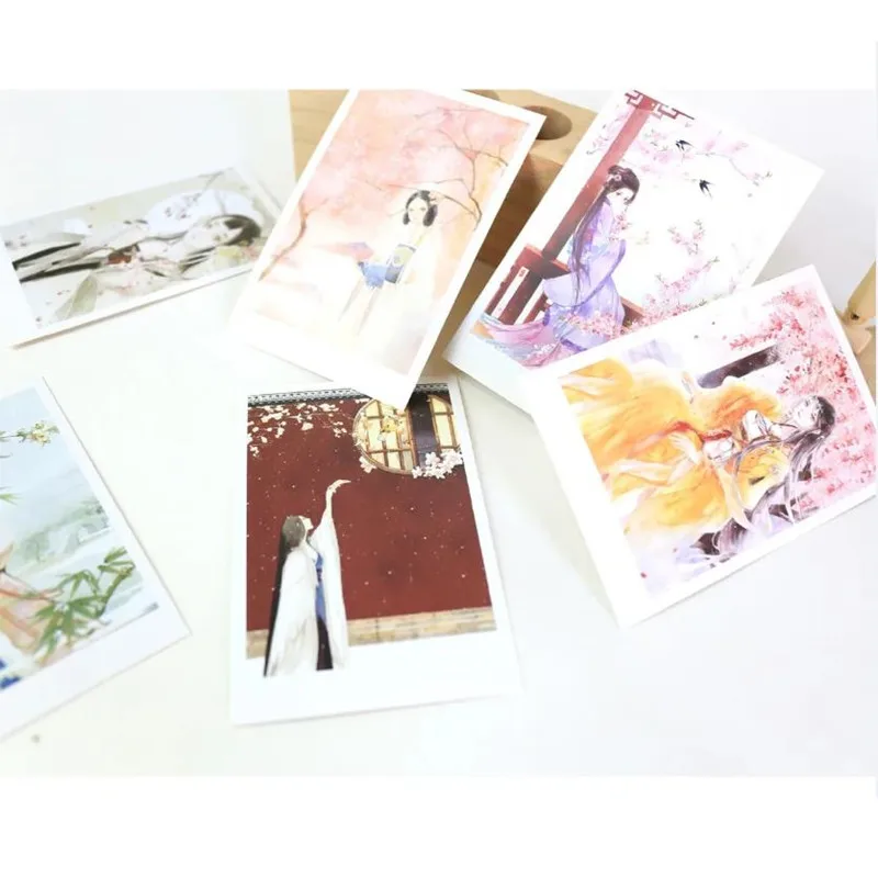 Ensemble de cartes postales roses pour filles, carte postale artistique, carte de vministériels x créative, carte postale d'invitation, carte de lettre, niche, 30 feuilles